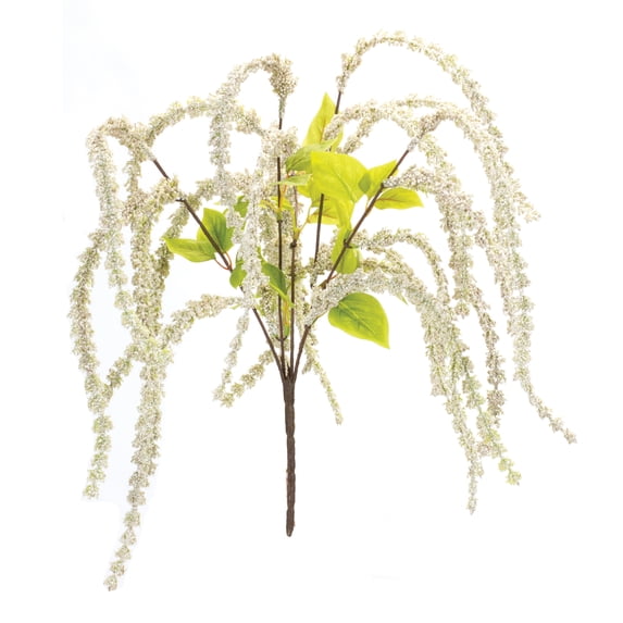 Melrose Set of 6 White Blooming Artificial Bushes 26.5"
