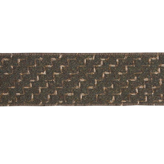 Melrose Slanted Chevron Wired Craft Ribbon 2.5" x 20 Yards