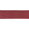 thumbnail image 1 of Melrose Striped Christmas Wired Craft Ribbon - 4" x 10 Yards - Red and White, 1 of 2