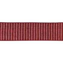 Melrose Striped Christmas Wired Craft Ribbon - 4" x 10 Yards - Red and White