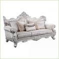 thumbnail image 1 of Melrose Traditional Sofa - Champagne Silver Brush Finish, Wood Frame, 5 Plush Pillows | Rolled Arms | Polyester | Living Room Ready, 1 of 5