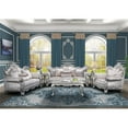 thumbnail image 1 of Melrose Traditional Style 5PC Living Room Set Made with Wood in Silver, 1 of 16