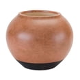 thumbnail image 1 of Melrose Two Tone Urn Ceramic Vase - 8.75" - Brown and Black, 1 of 3