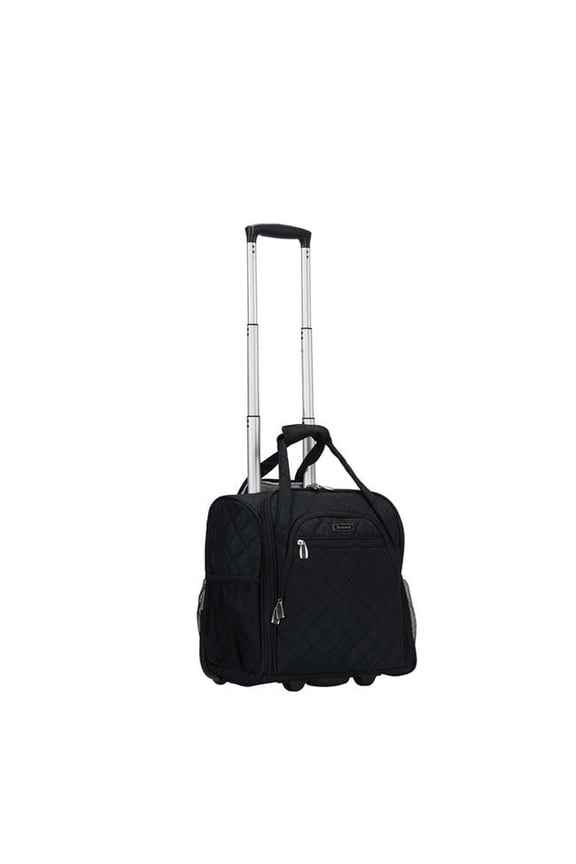 Melrose Wheeled Underseat Carry on Luggage, Black