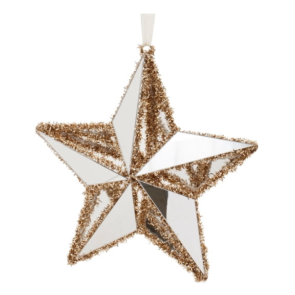 Melrose Wire and PVC Christmas Star Hanging Ornament, 8.5-inch Height, Holiday Season Decoration