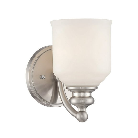 Melrose by Brian Thomas 1-Light Wall Sconce in Satin Nickel