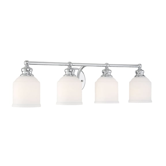 Melrose by Brian Thomas 4-Light Bathroom Vanity Light in Polished Chrome