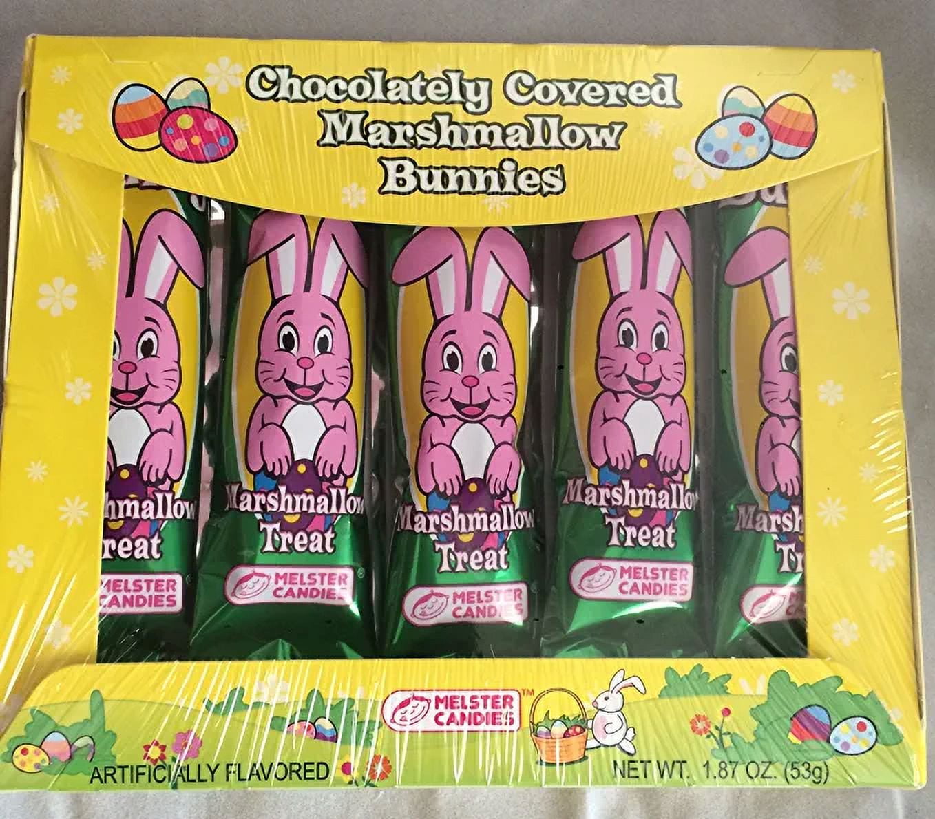 Melster Candies ChocolateyCovered Marshmallow Bunnies, 5ct. (2 Packs)