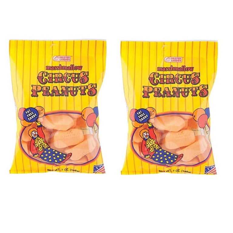 Melster Candies, Circus Peanuts, 7oz, Pack of 2, Orange-colored
