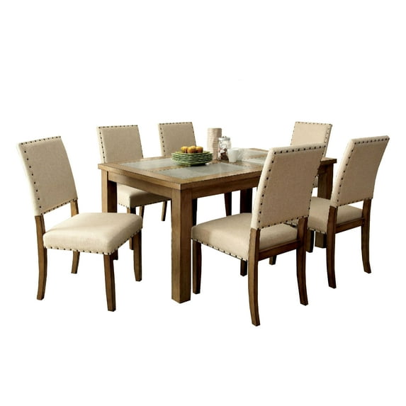 Melston Dining Table + 6 Side Chairs set