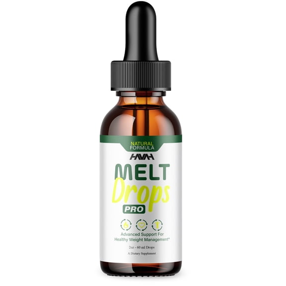 Melt Drops Pro Weight Management Support, MeltDrops Maximum Strength Health and Wellness Supplement (2oz)