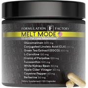 Formulation Factory Melt Mode Thermogenic Supplement, 10-in-1 Metabolism Support with Green Tea & L-Carnitine, 120 Capsules, 2-Month Supply
