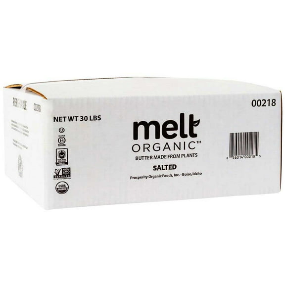Melt Organic Plant Based Salted Butter, 30 Pound -- 1 each.