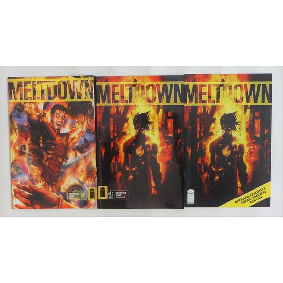 Meltdown #1-2 VF/NM complete series + ashcan ; Image (18AA)