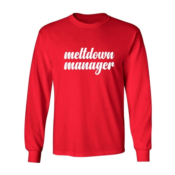 Meltdown Manager Adult Long Sleeve T-shirt