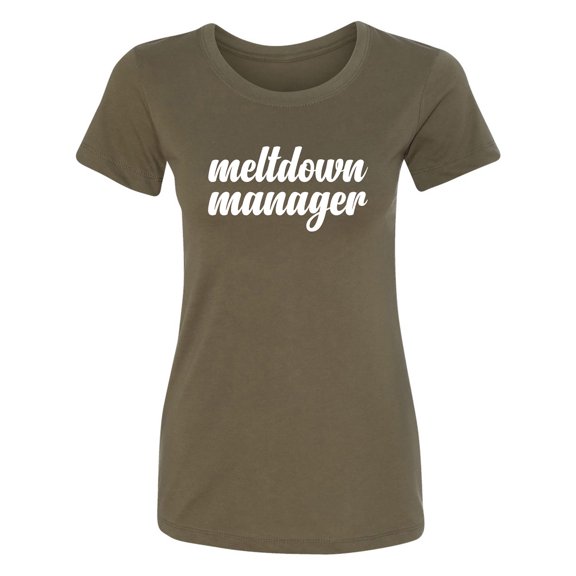 Meltdown Manager Womens crewneck tee