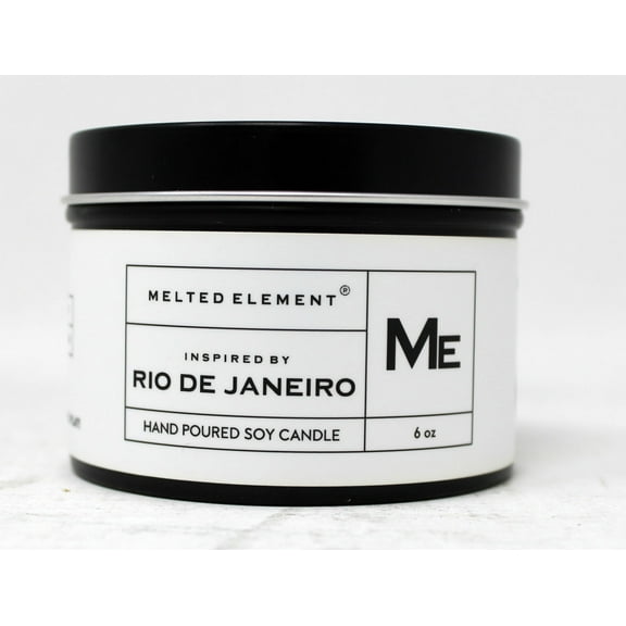 Melted Element Rio De Janeiro Inspired Spontaneity Soy Candle 6 Ounces