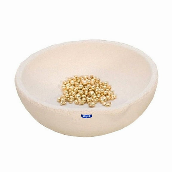 Melting Dish Crucible Casting 3" Dia 100 Dwt ITALIAN Ceramic A-1 Quality