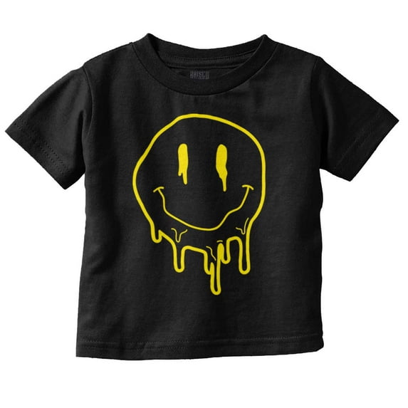 Melting Dripping Happy Face Smile Toddler Boy Girl T Shirt Infant Toddler Brisco Brands 6M