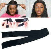 Melting Edge Wrap Elastic Bands for Wig Lace Adjustable Elastic Band Wigs Support Non Slip Accessories to Lay Edges for Women Men Hair Styling Most Wigs Wearers Gifts 24 Inch Black
