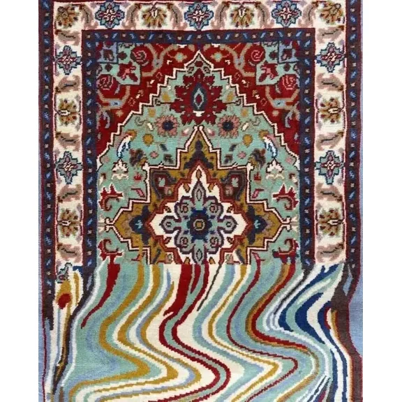 Melting Handmade Tufted carpets 100% Fine wool Trending Area Rug 4x6feet