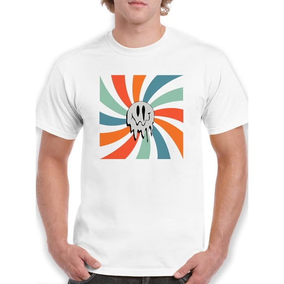 Melting Happy Face T-Shirt Men -Image by Shutterstock, Male Medium