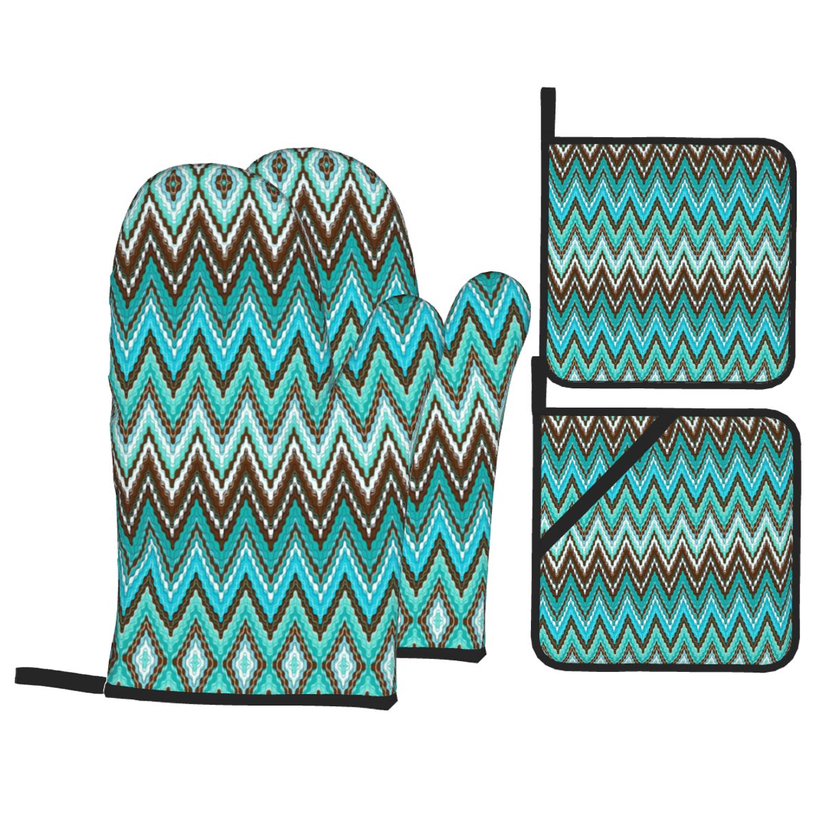 Melting Ice Cream Spider Cone Oven Mitts and Pot Holders for Kitchen