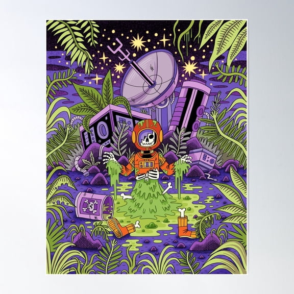 Melting Poster, 24x36 UNFRAMED