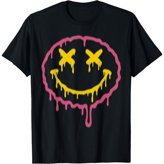 Melting Smile Face Groovy Cool Hippie Aesthetic Classic Theme Everyday ...