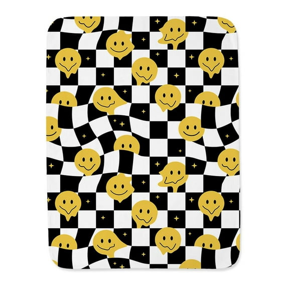 Melting Smile Faces Pattern Blanket -Image by Shutterstock,