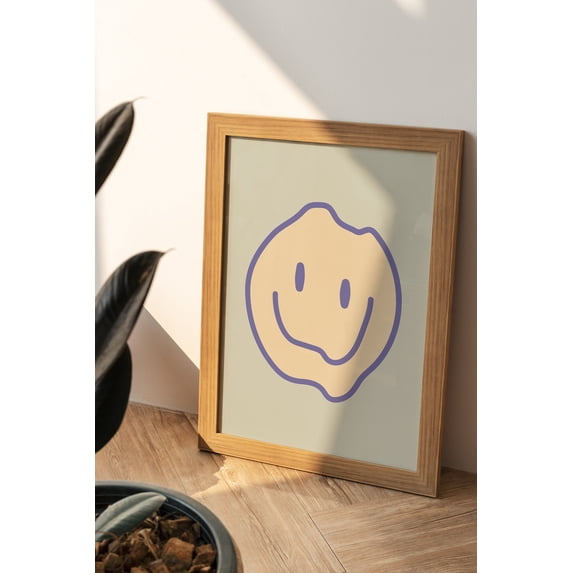 Melting Smiley Face Funky Trendy Purple And Yellow Have A Nice Day ...