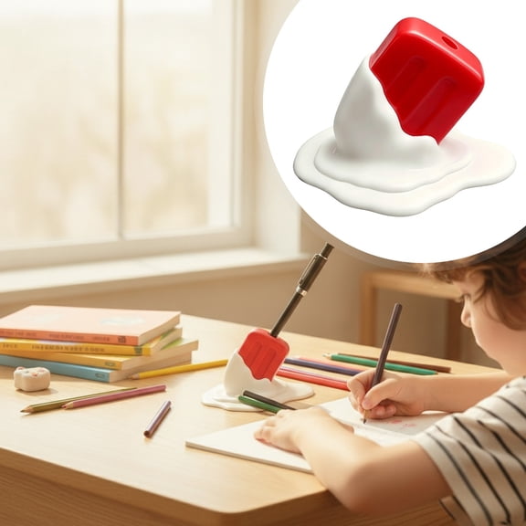 Melting Style Pen Container Desktop Storage Box, Creative Art Decor Ornament for Home and Office, Unique Desk Organizer for Pens and Pencils