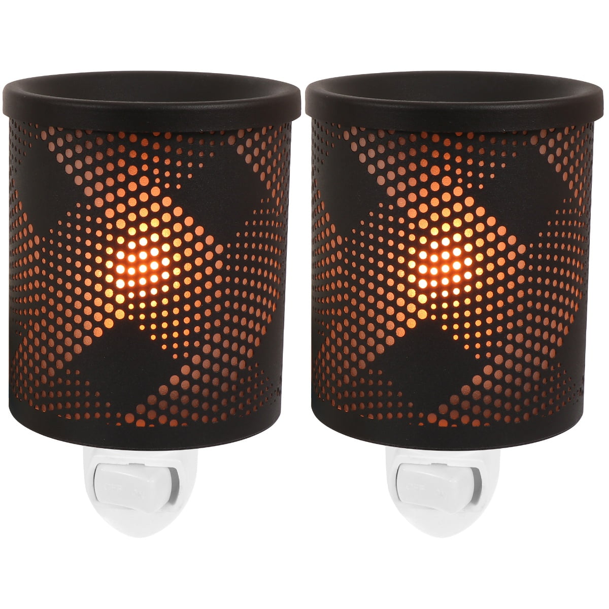 Melting Wax Night Light Tabletop Decorative Lamp Candle Warmer Air Fresheners Home Melter 2 Pcs