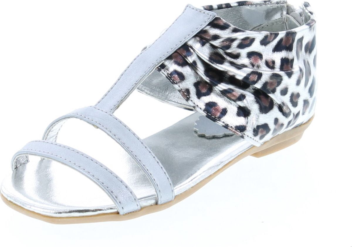 womens leopard flat sandals
