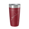 thumbnail image 1 of Melton Hill Lake Map Tumbler Travel Mug Insulated Laser Engraved Coffee Cup Tennessee 20 oz Maroon, 1 of 1