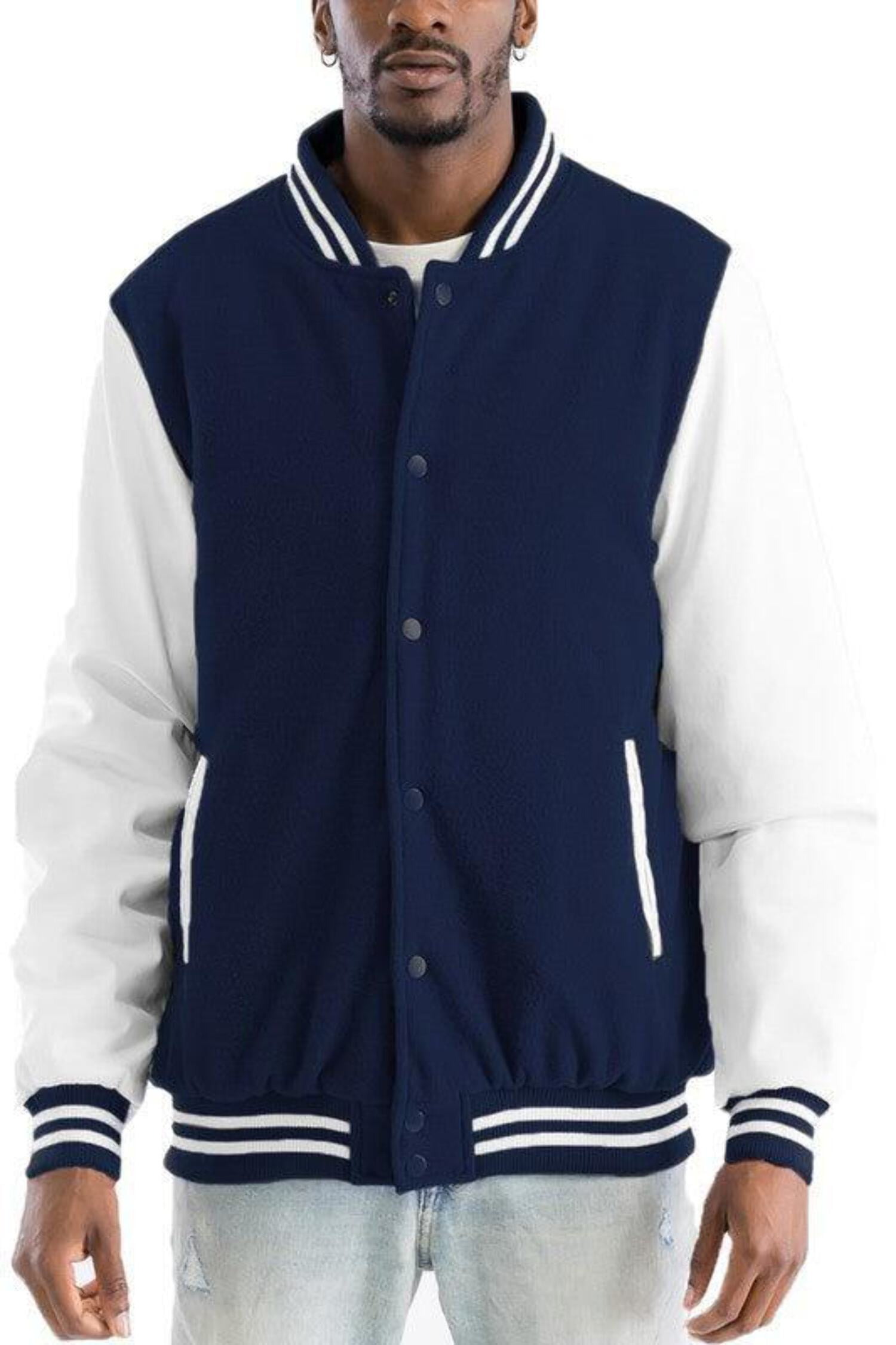 Men's Melton Lettermans Varsity Jacket