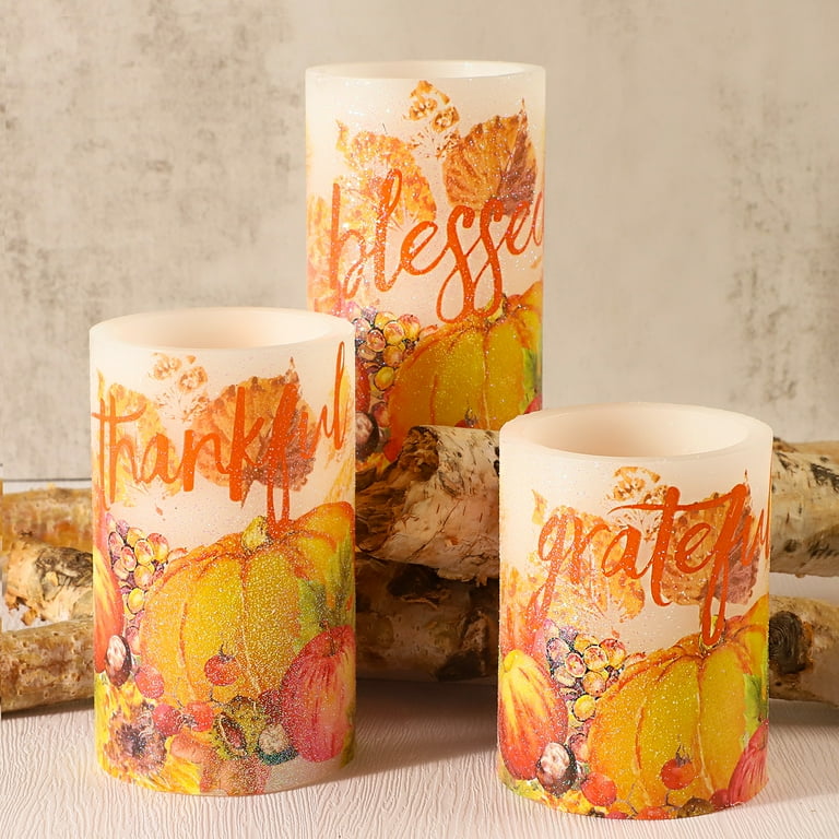 Decorative flameless candles with timer hot sale