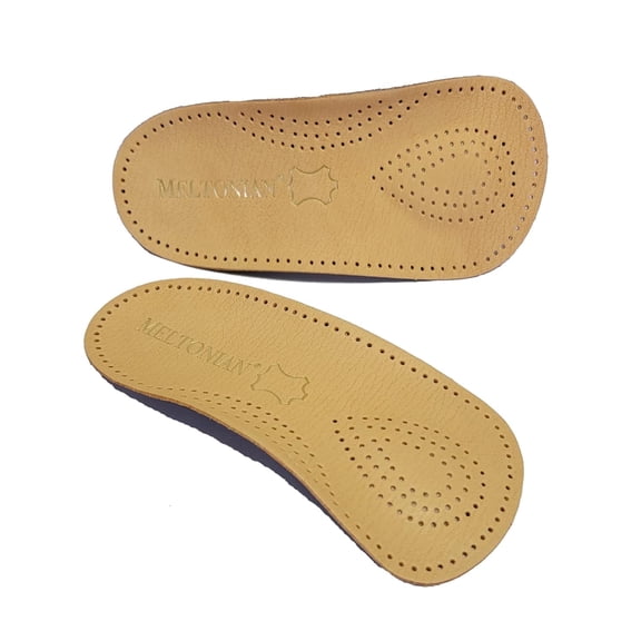 Meltonian Elastik 3/4 Leather Orthotic Insole, Made in Germany, 40-41,  Tan, 1 Pair