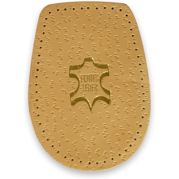 Meltonian Fix Leather Heel Cushion, Genuine Leather Latex Pad for Comfort, Made in Germany, 1 pair, Small
