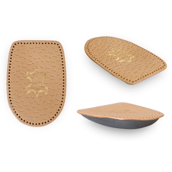 Meltonian Level Walker Supination Heel Insert Wedge, Corrective Leather Inserts, Prevents Uneven Heel Wear, Made in Germany, One Pair, X-Large