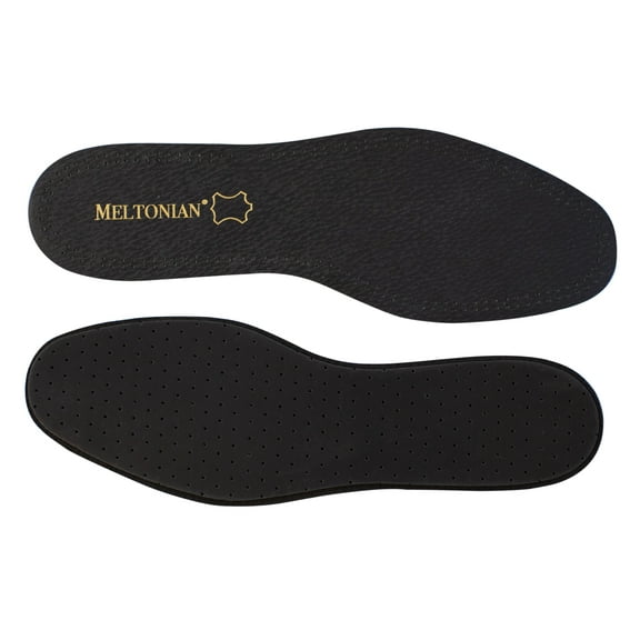 Meltonian Luxur, Black Flat Leather Carbon Insole, Made in Germany, 38-39, 1 Pair
