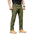 thumbnail image 1 of Meltox Men's Softshell Snow Ski Pants Waterproof Windproof Insulated Cargo Winter Army Green L, 1 of 8