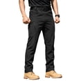 thumbnail image 1 of Meltox Men's Softshell Snow Ski Pants Waterproof Windproof Insulated Cargo Winter Black XL, 1 of 8
