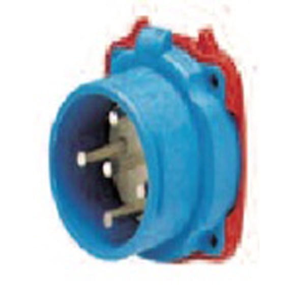 Meltric 33-38043 Switch Rated Inlet, 30A, 3P, 480V