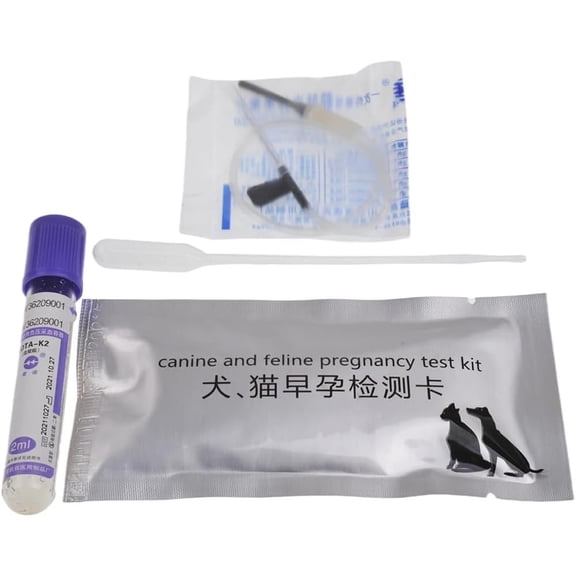 Melvexa Canine Pregnancy Test Strip Dog Cat Ovulation Test Chip Veterinary Progesterone Test Card Kit