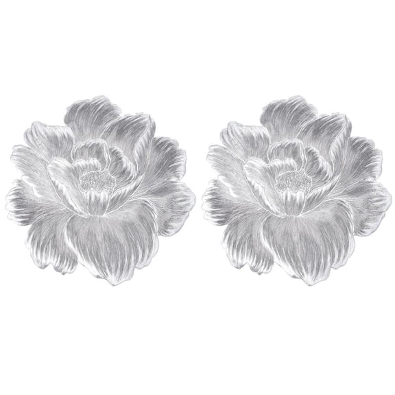 Melvexa PVC Placemats Set of 2 14.96 in Round, Heat Insulating and Easy Clean, for Dining Table Decor and Everyday Meals, Gold