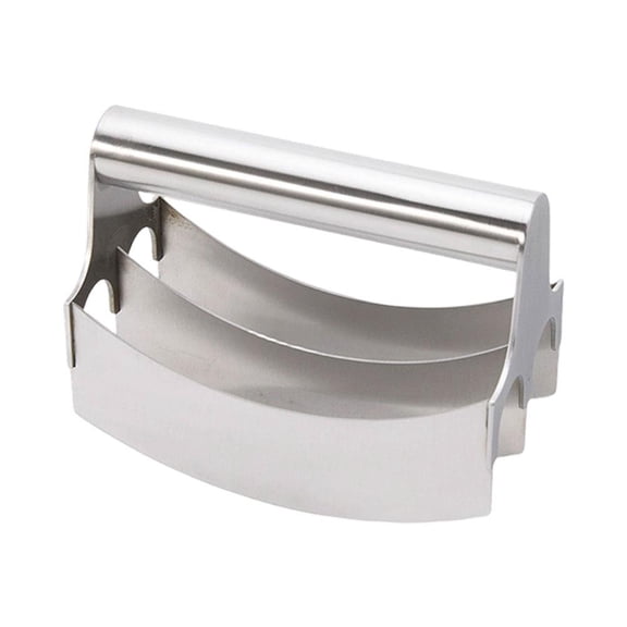 Melvexa Stainless Steel Dicing, Ergonomic Handle for Comfortable Grip, for Slicing Dough Dicing Salad Greens Cutting, Pink
