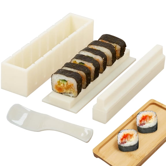 Melvexa Sushi Maker Press Molds,Sushi Roll Making Kit for Beginners DIY