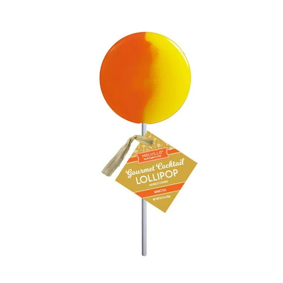 Melville Candy Gourmet Cocktail Lollipops, Mimosa Flavor - 3 Pops