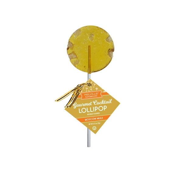 Melville Candy Gourmet Cocktail Lollipops, Moscow Mule Flavor - 3 Pops